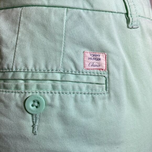 Tommy Hilfiger Classic Chinos 100% Cotton Mint Green - Picture 13 of 13